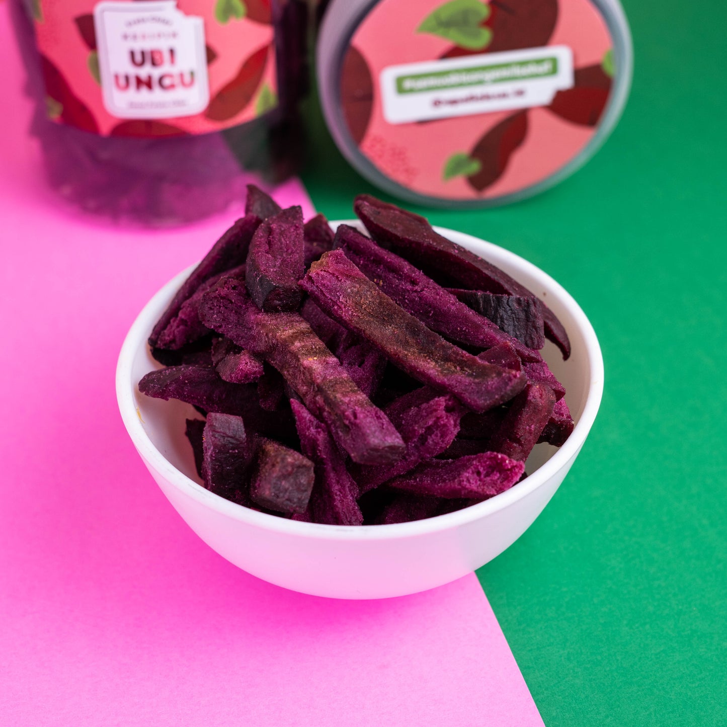 Keripik Ubi Ungu 300gr Fruta Chips Toples