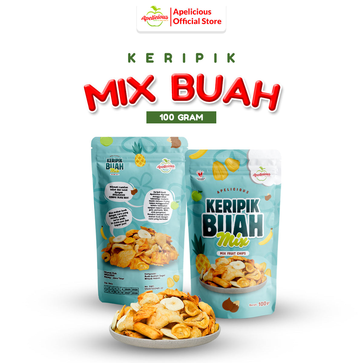 Mix Fruta Buah 100gr Kemasan Pounch