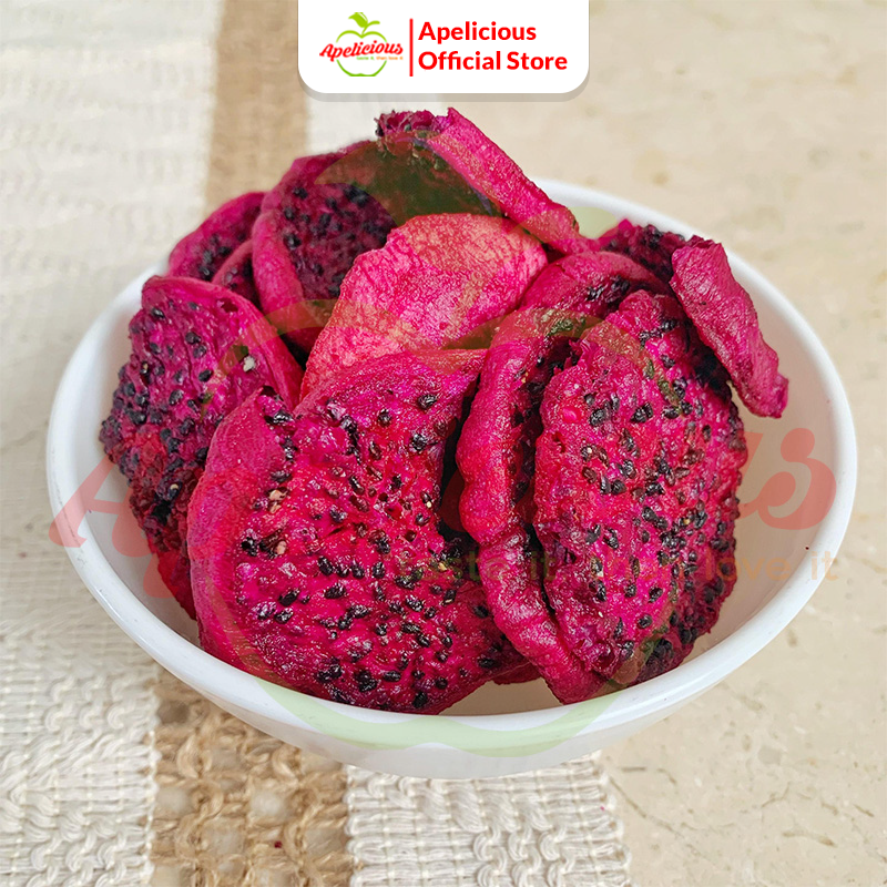 KERIPIK BUAH NAGA FRUTA CHIPS APELICIOUS Toples