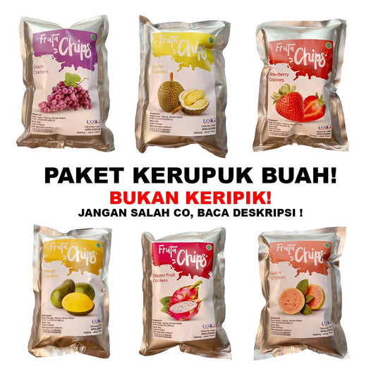 Paket KERUPUK Buah Fruta 6pcs