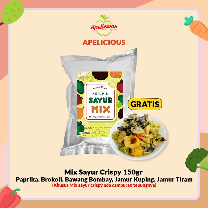 [GRATIS MIX KERIPIK SAYUR TEPUNG CRISPY] MIX KERIPIK SAYUR ORI + MIX KERIPIK BUAH SAYUR
