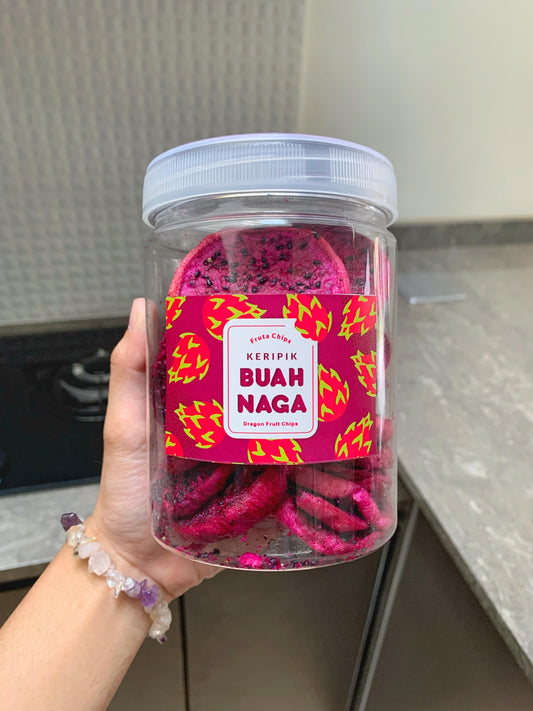 KERIPIK BUAH NAGA FRUTA CHIPS APELICIOUS Toples