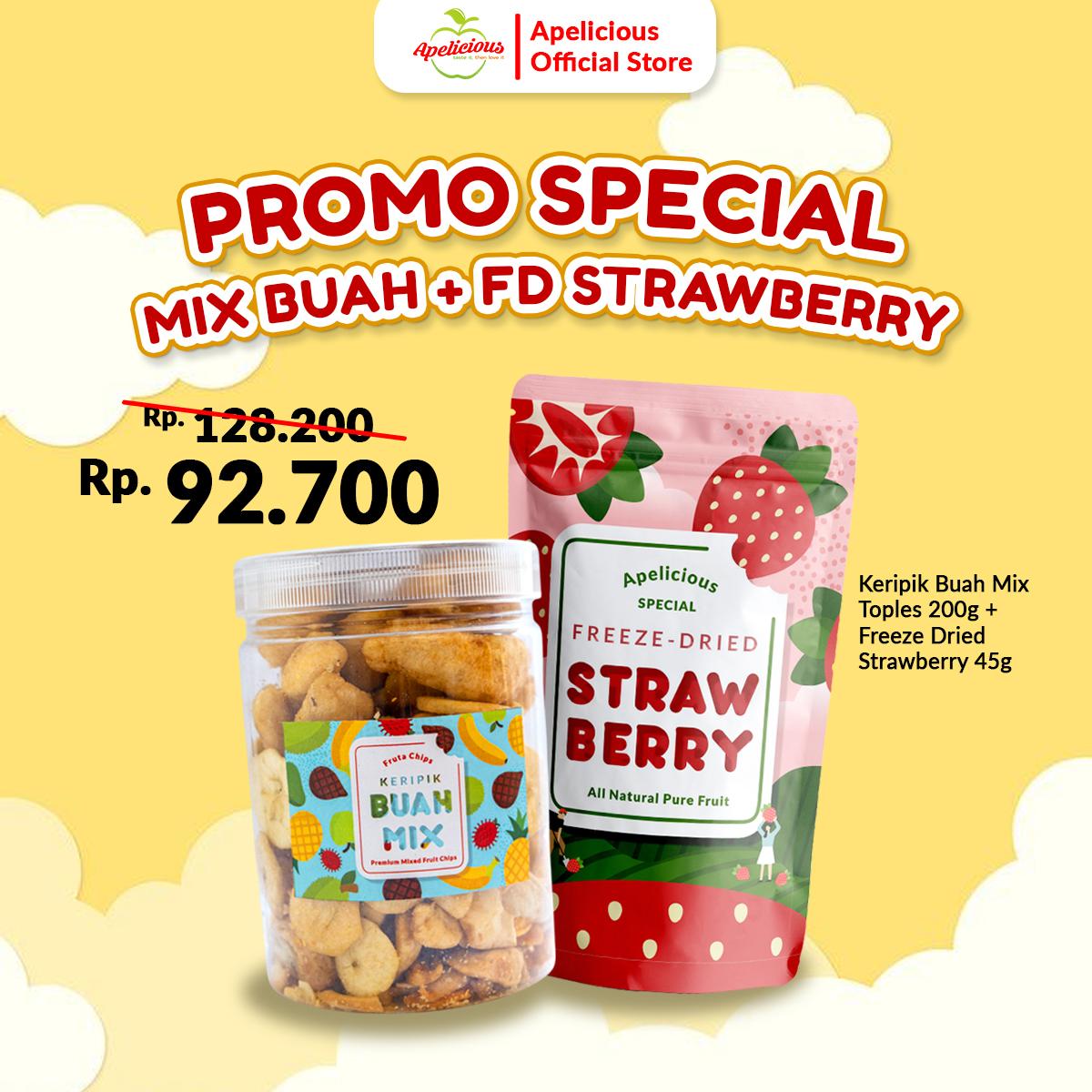 Keripik Buah Mix Fruta Premium + FD Strawbery
