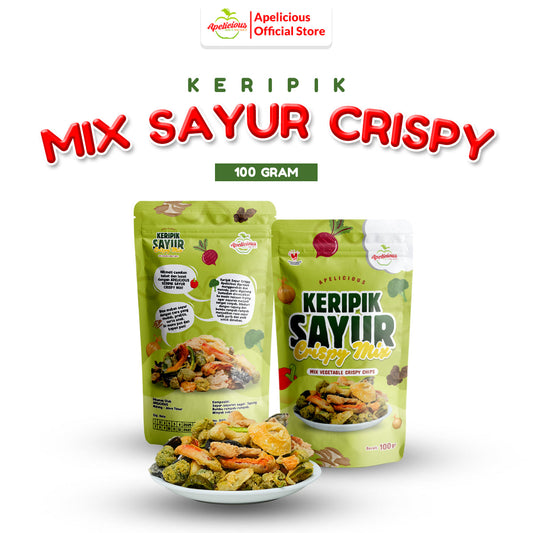 Mix Keripik Sayur CRISPY 100gr Kemasan Pounch