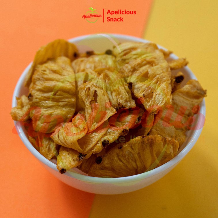 Keripik Buah / Keripik Sayur Kripik Buah Apel Nangka Salak Pisang Fruta 100 gram - Food