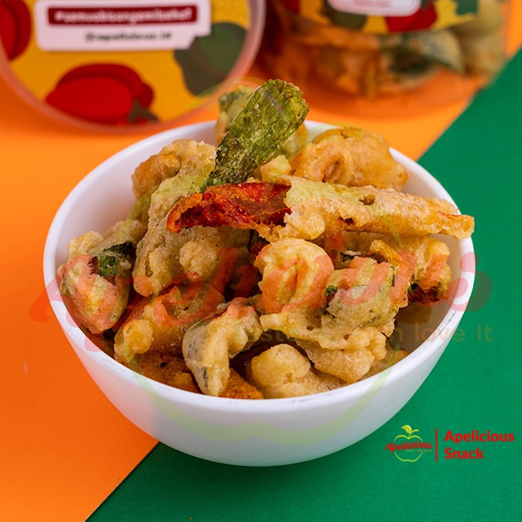 Keripik Buah / Keripik Sayur Kripik Buah Apel Nangka Salak Pisang Fruta 100 gram - Food