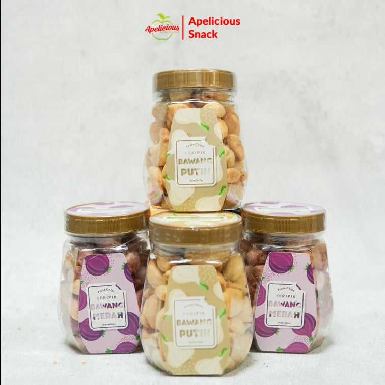 BUNDLING KERIPIK BAWANG PUTIH + KERIPIK BAWANG MERAH - Food Snack Cemilan
